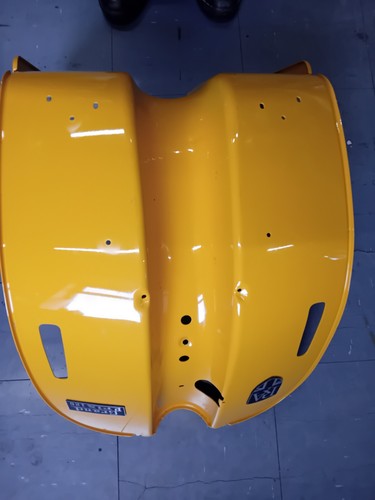 royal alloy gp125 atomic orange used front panel metal 0212010006-02-075 loft - Picture 2 of 4