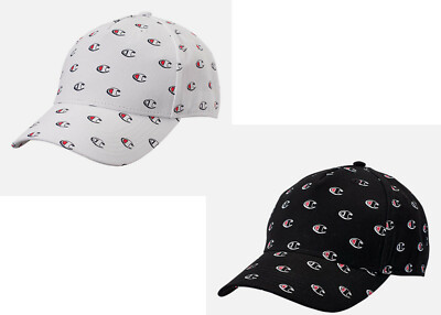 champion classic twill black strapback hat