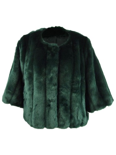 Calvin Klein Plus Size Faux-Fur Shrug 