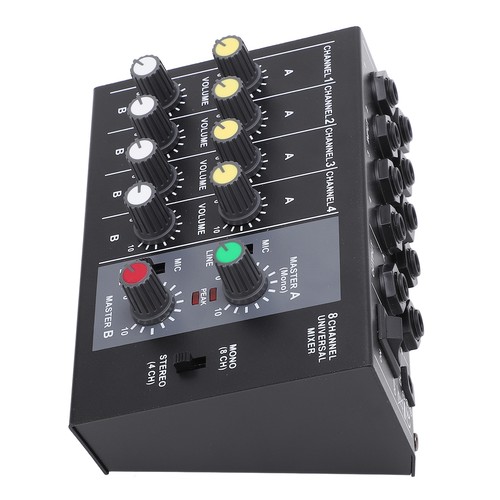 8 Channel Mono Audio Mixer Sound Mixing Console Portable Design For Live Perform - Picture 14 of 22