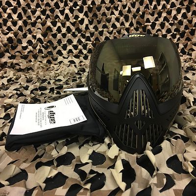 NEW Dye i5 Thermal Paintball Mask Goggle - Onyx Gold (Black