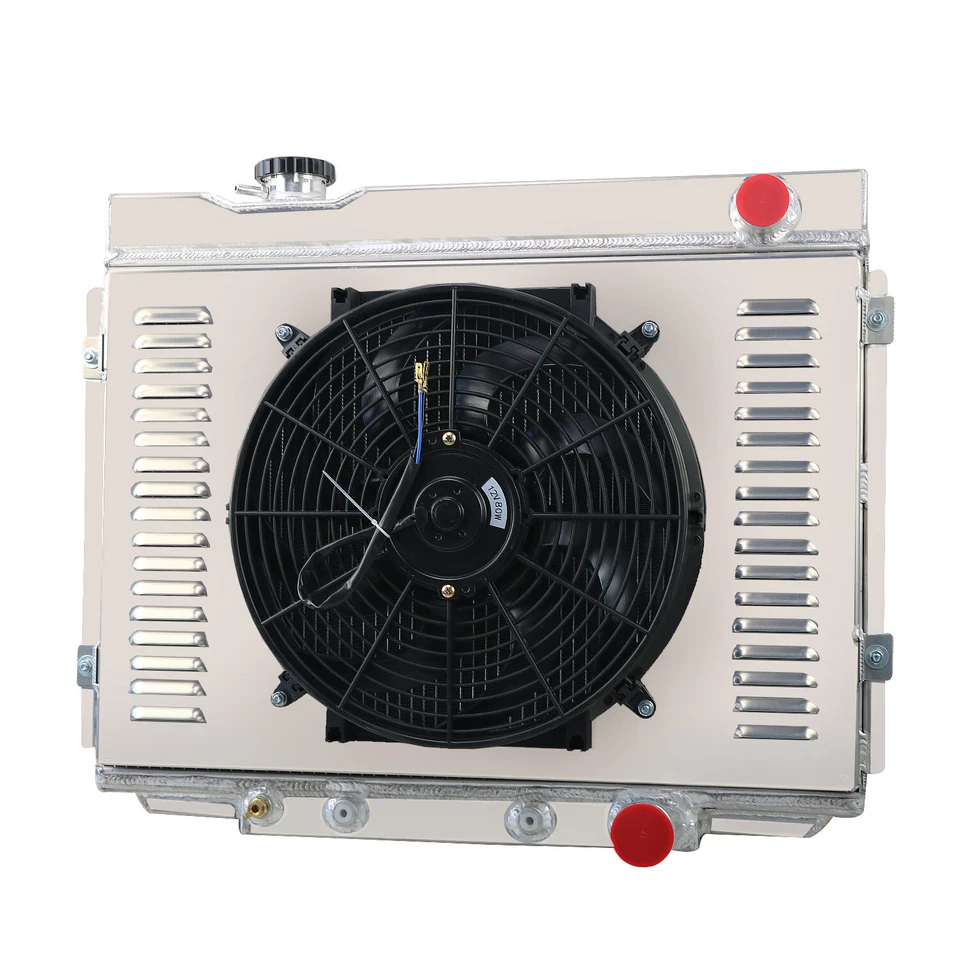 Relé de ventilador de cubierta de radiador de 3 filas para Ford Galaxie 1964-1966 1965 bloque pequeño 4,3 L Foto 3 de 4