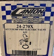 CANTON RACING PRODUCTS 24-270X ACCUSUMP PRO ELECTRIC VALVE KIT/BRAND NEW