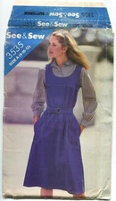 BUTTERICK EASY 3535 MISSES JUMPER SZ 8-12 UNCUT