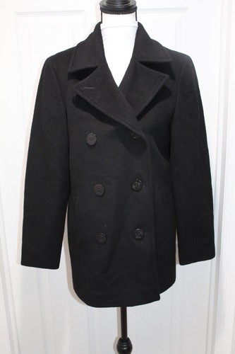 LL Bean Women 100% Wool Black Insulated 