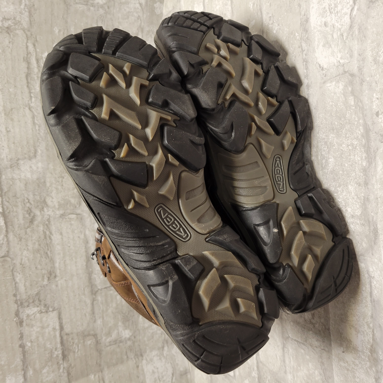 Keen Durand II Men's Hiking Boots Mid WP Leather Waterproof, Brown 13