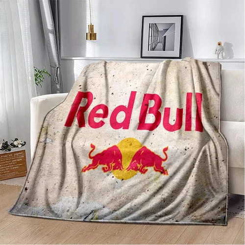 Red&Bull Fleece Blanket Throw Sofa Bed Warm Flannel Blanket Rug Bedspread Gift - Picture 47 of 51