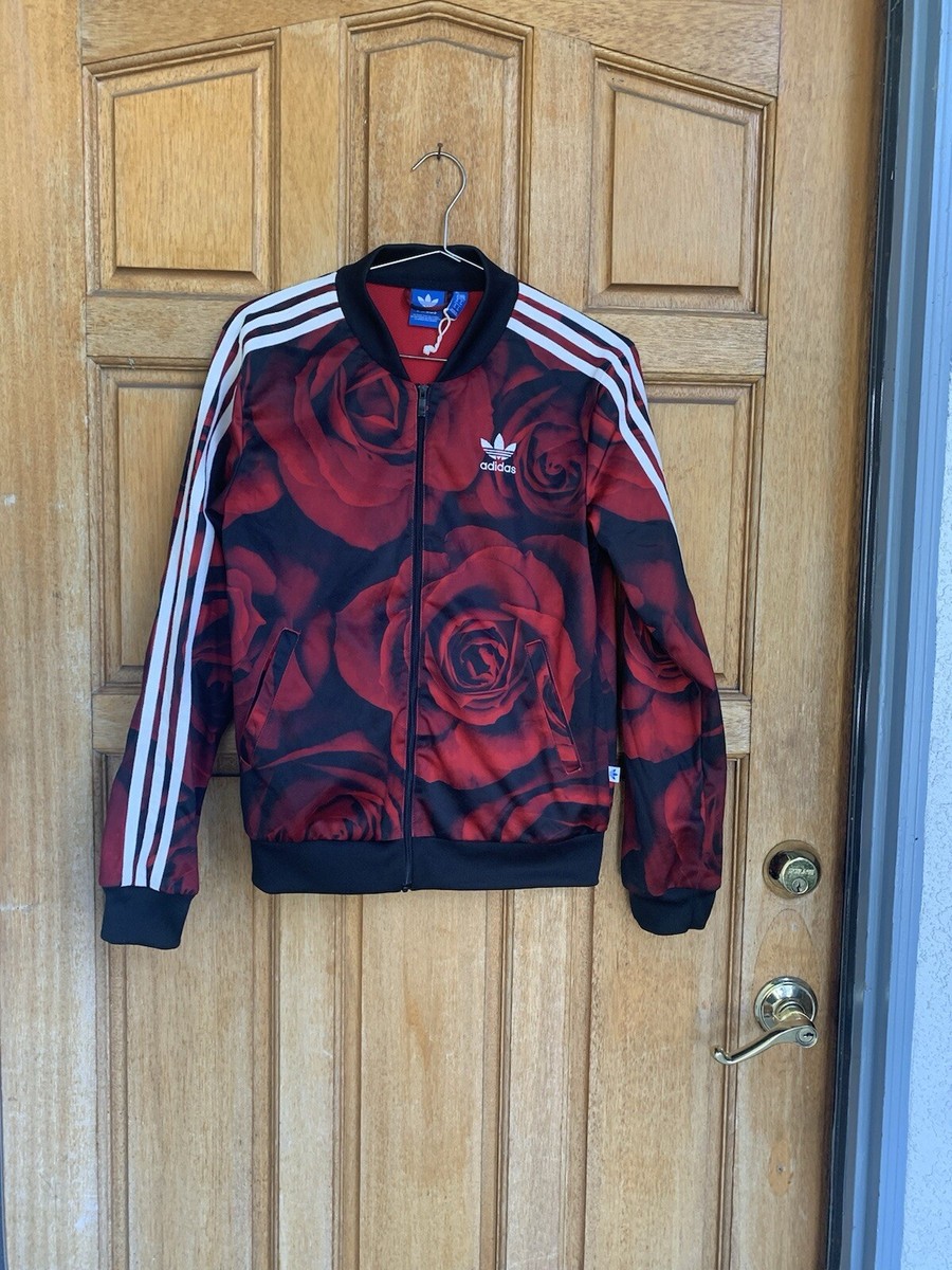 ADIDAS RED ROSES FLORAL TRACK JACKET SIZE XS | eBay ADIDAS RED ROSES FLORAL TRACK JACKET SIZE XS | eBay