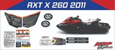 SEADOO RXT X 260 2011 Graphics / Decal / Sticker Kit RED BLK WARNING DECALS ONLY