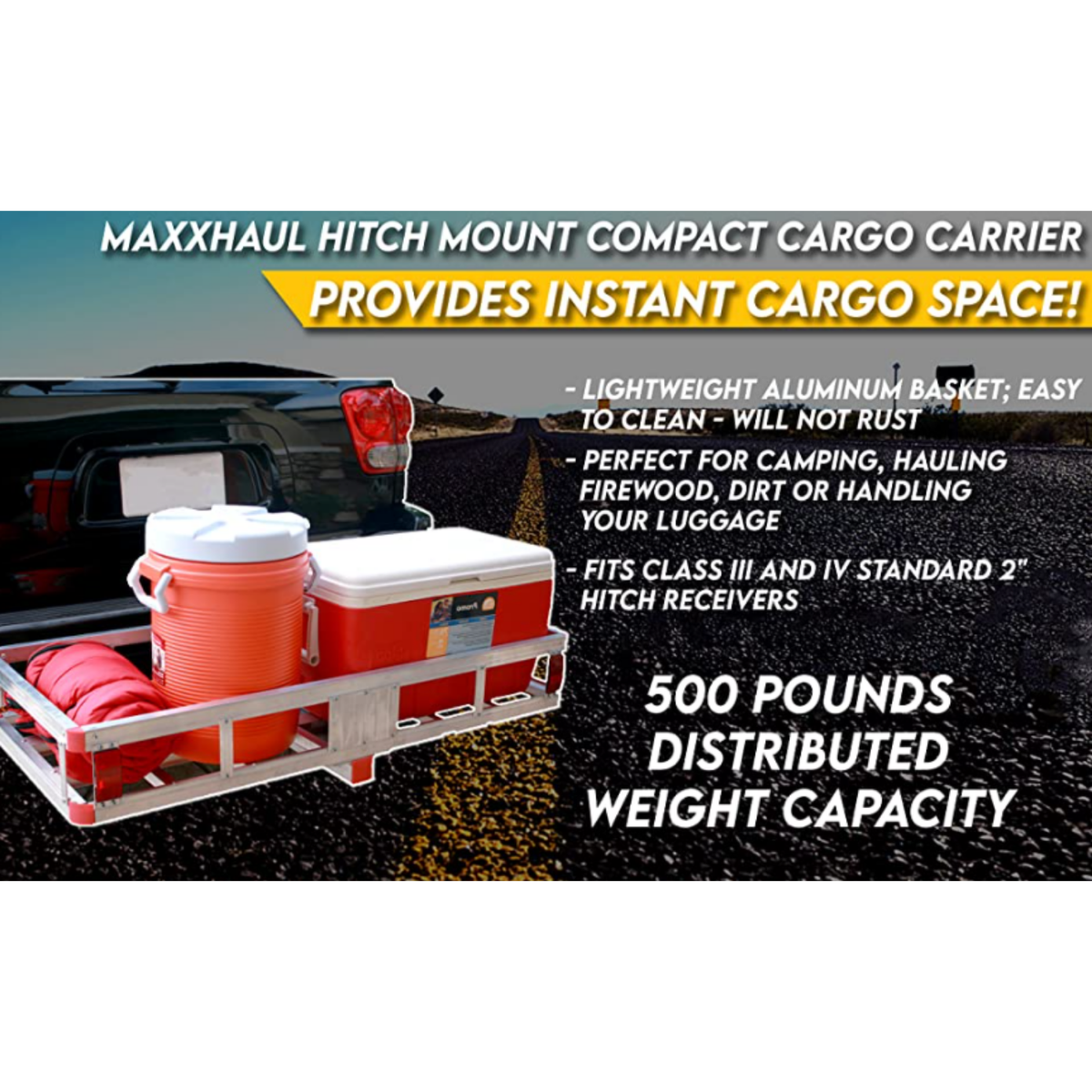 Cargo Hitch Carrier Hitch Carrier MaxxHaul 70108 Hitch Mount