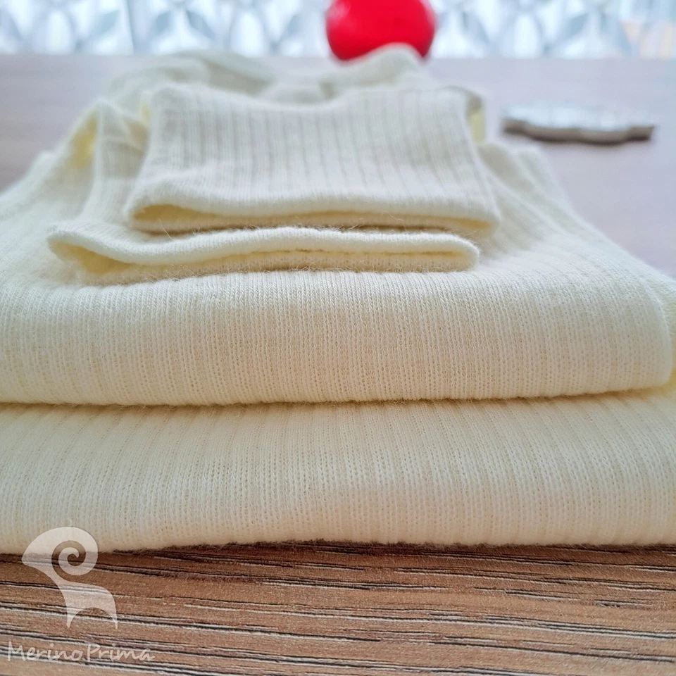 Conjunto de 2 piezas %100 lana merino - Johns largos y camisa manga larga - ropa interior de invierno Foto 4 de 4