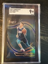2020-21 panini select lamelo ball courtside prizm blue 