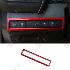 Interior Car Trunk Switch Frame Cover Trim 1X For Toyota Camry 2018-2023 ABS Red