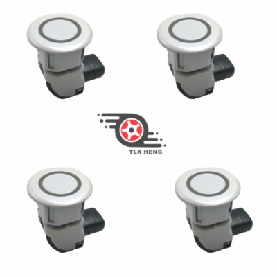 4PCS PDC Parking Sensor 89341-58010 White For Toyota Alphard MNH1# 1MZFE ANH1# 