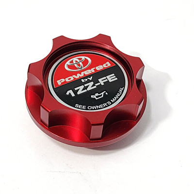 RED ALUMINUM BILLET ENGINE OIL FILLER CAP FOR 1ZZ-FE CELICA MATRIX RACING JDM