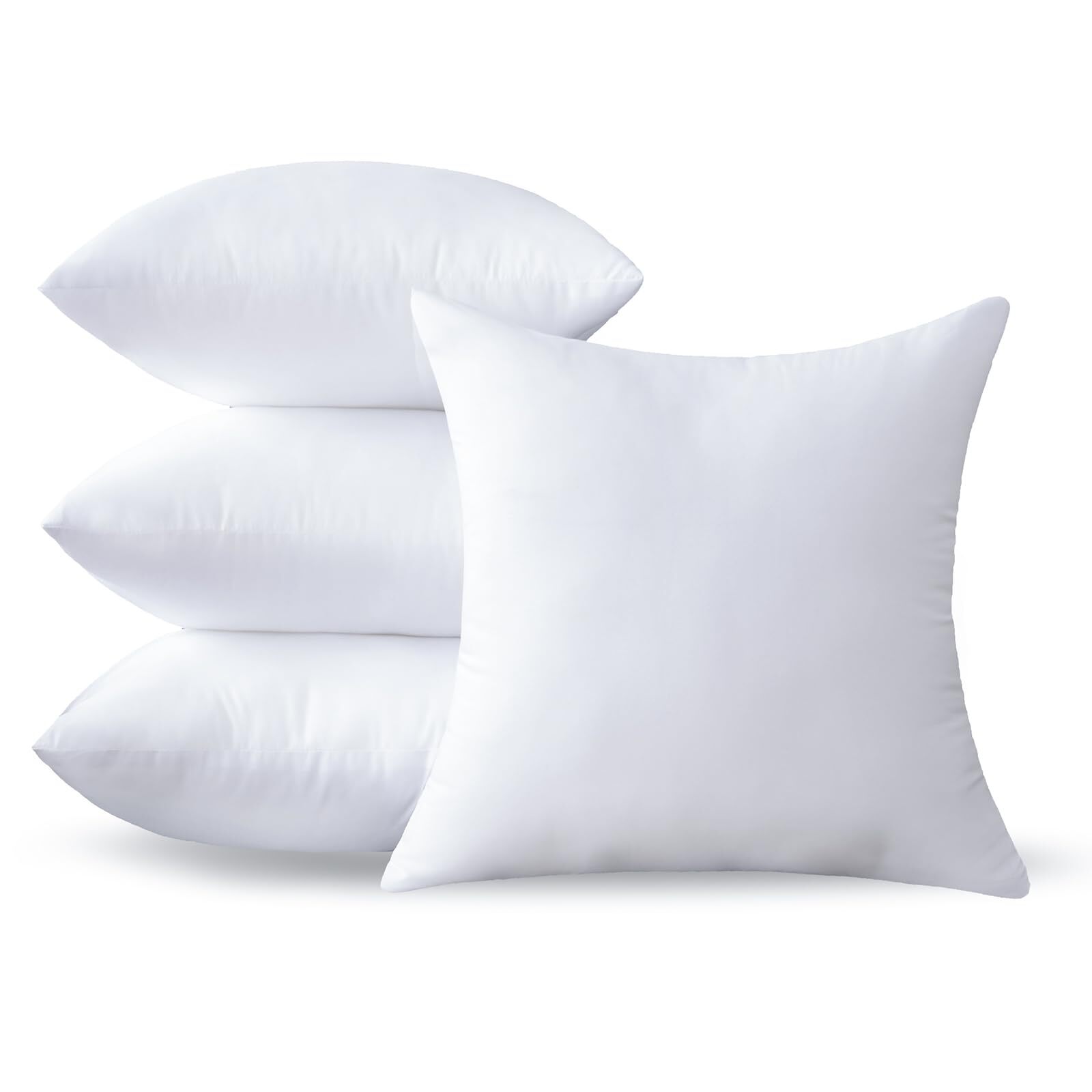 20 x 20 Pillow Inserts Set of 4 - Premium Soft and Fluffy 20 Inch Large Sofa ...