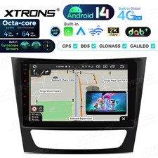 9" Für Mercedes W211 W219 Autoradio mit DAB+ Android 14 4G+64GB CarPlay 2K Video