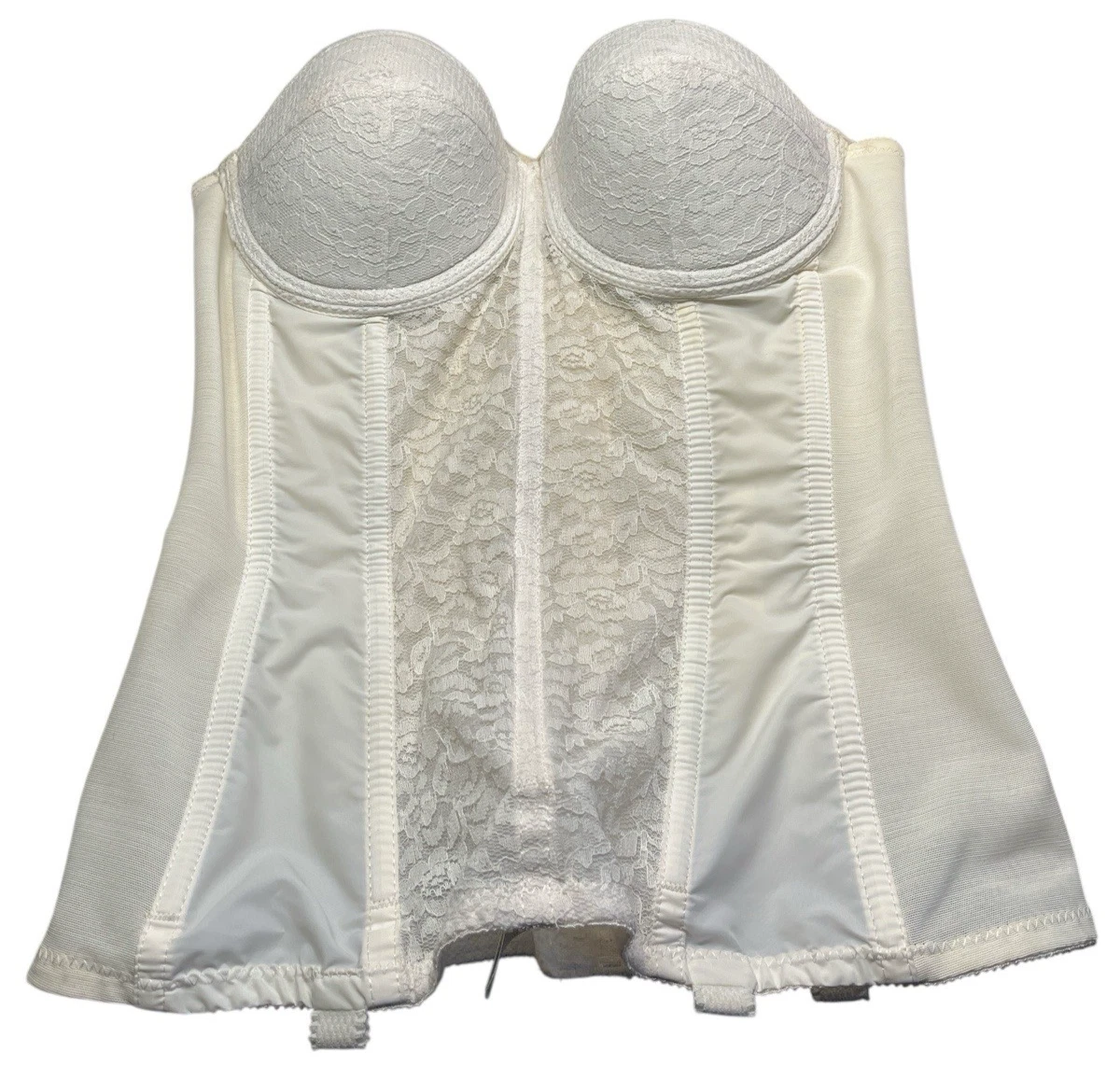 Corset Bustier Vintage Blanc Dentelle - Taille 32C, Marque Goddess - Neuf Avec étiquettes