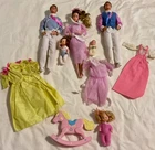 Vintage Mattel Barbie Friends 1984 Heart Family Dolls Clothes Babies Lot