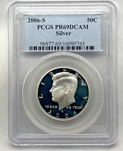 2006-S 50C Kennedy Silver Half Dollar - PCGS PR69 DCAM