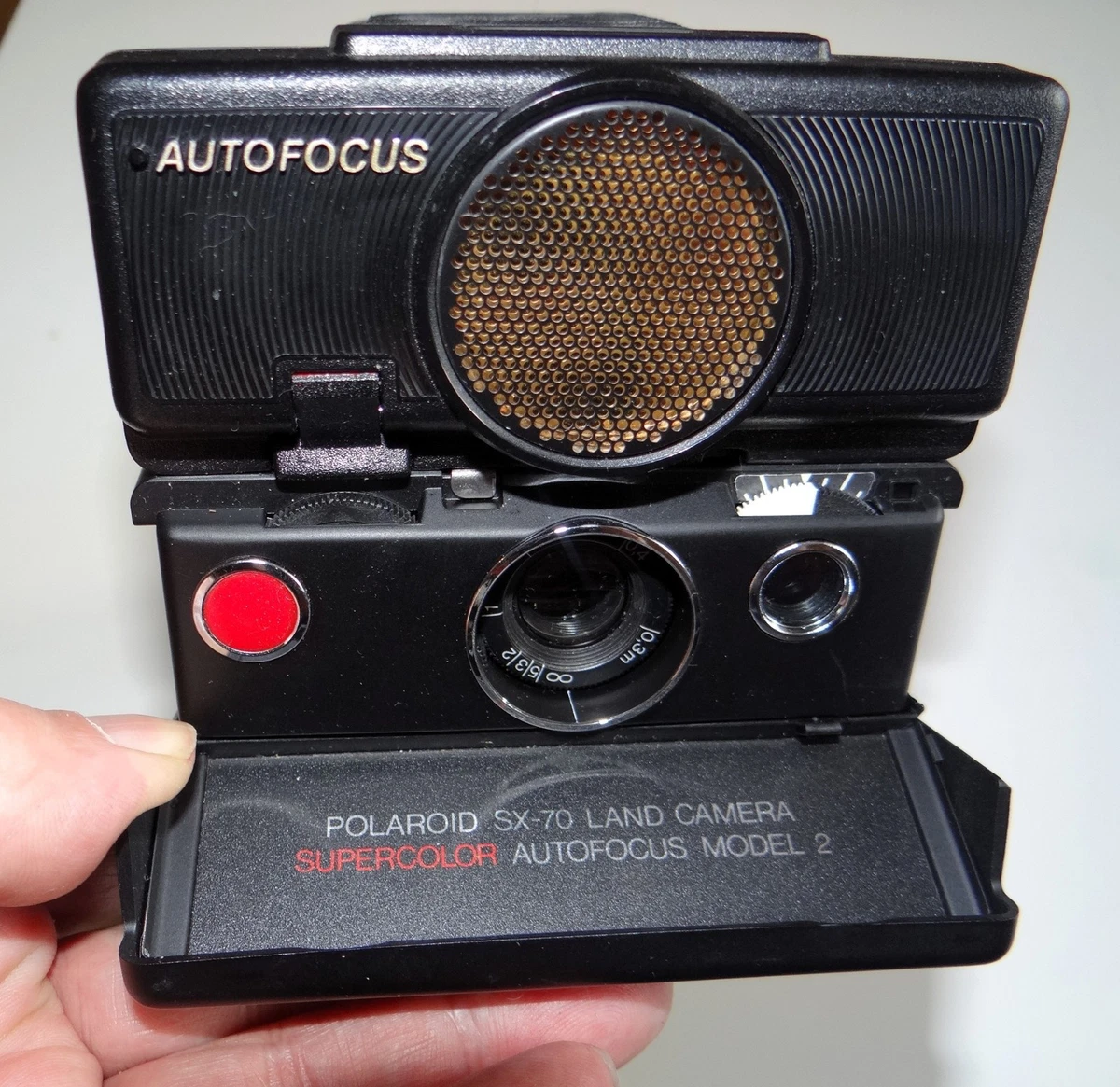 Polaroid SX-70 Model 2 Autofocus Sonar noir - Révisé et converti I-Type - Photo, audio & vidéo