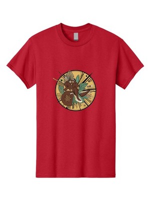 Eagle-Head-Sacred-Geometry Mens Graphic Tee, 100% Cotton, Casual Summer Wear