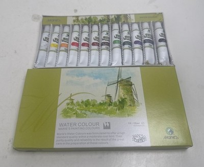 Marie's Water Colour paints - 12  tubes 12 ml New & Sealed