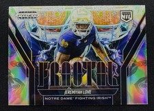 Panini Prizm Black Fractal Jeremiyah Love Notre Dame Football Card #18