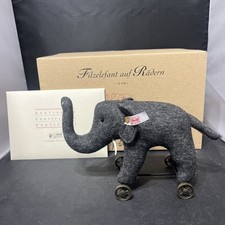 Steiff Felt Elephant On Wheels FILZELEFANT 2004 Club Edition With Box/COA
