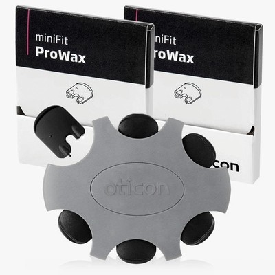 Authentic Oticon Minifit ProWax Guards, OEM for Oticon Aids, Denmark Made (2 ...