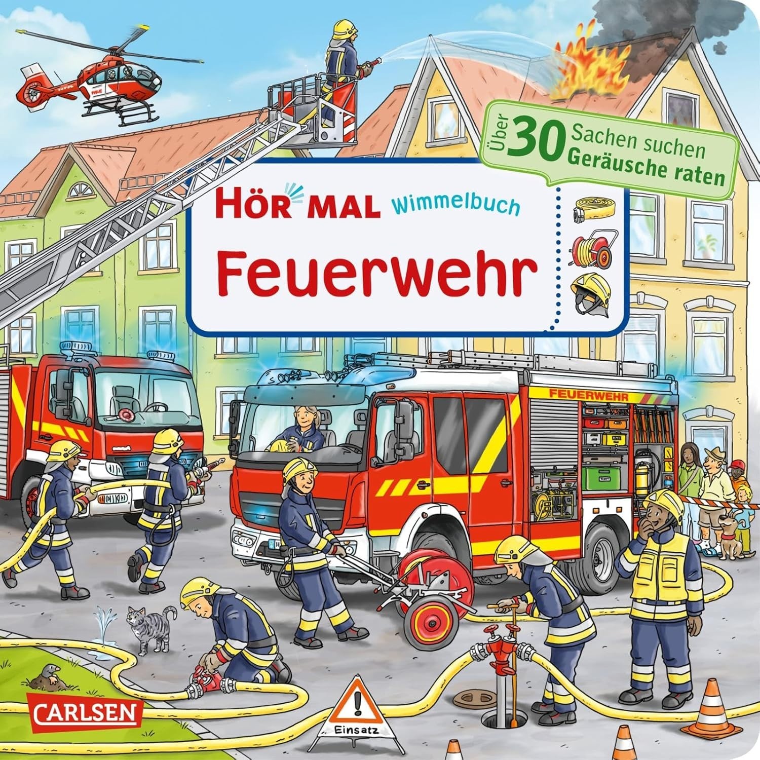 Hör mal Soundbuch Wimmelbuch Feuerwehr 3-4 Jahre mit Sound + BONUS