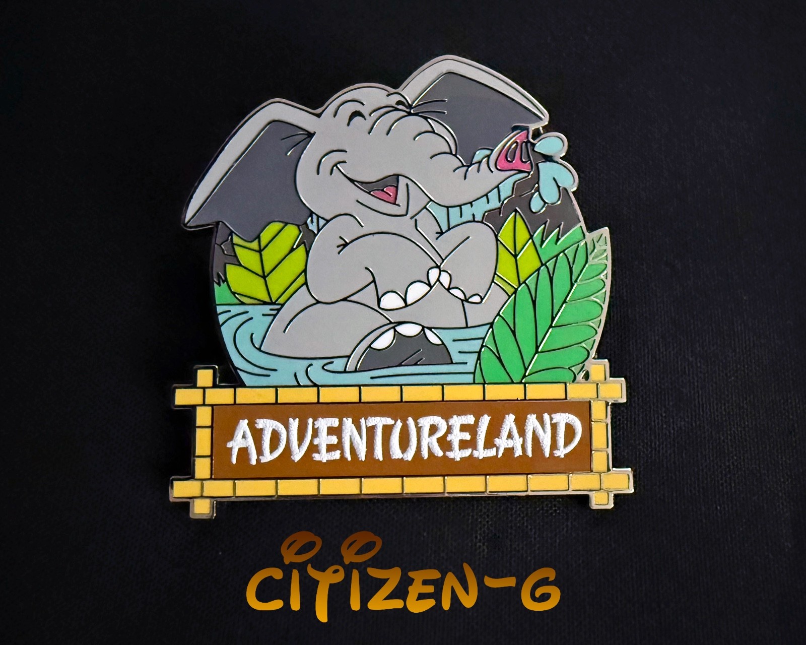 Disney ELEPHANT at ADVENTURELAND Pin: Stylized Magic Kingdom Booster 2024