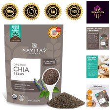 USDA Organic Chia Seeds Nutrient-Dense Superfood for Smoothies More 16oz
