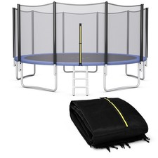 15FT Trampoline Safety Net Replacement Protection Enclosure Net for 10 Poles