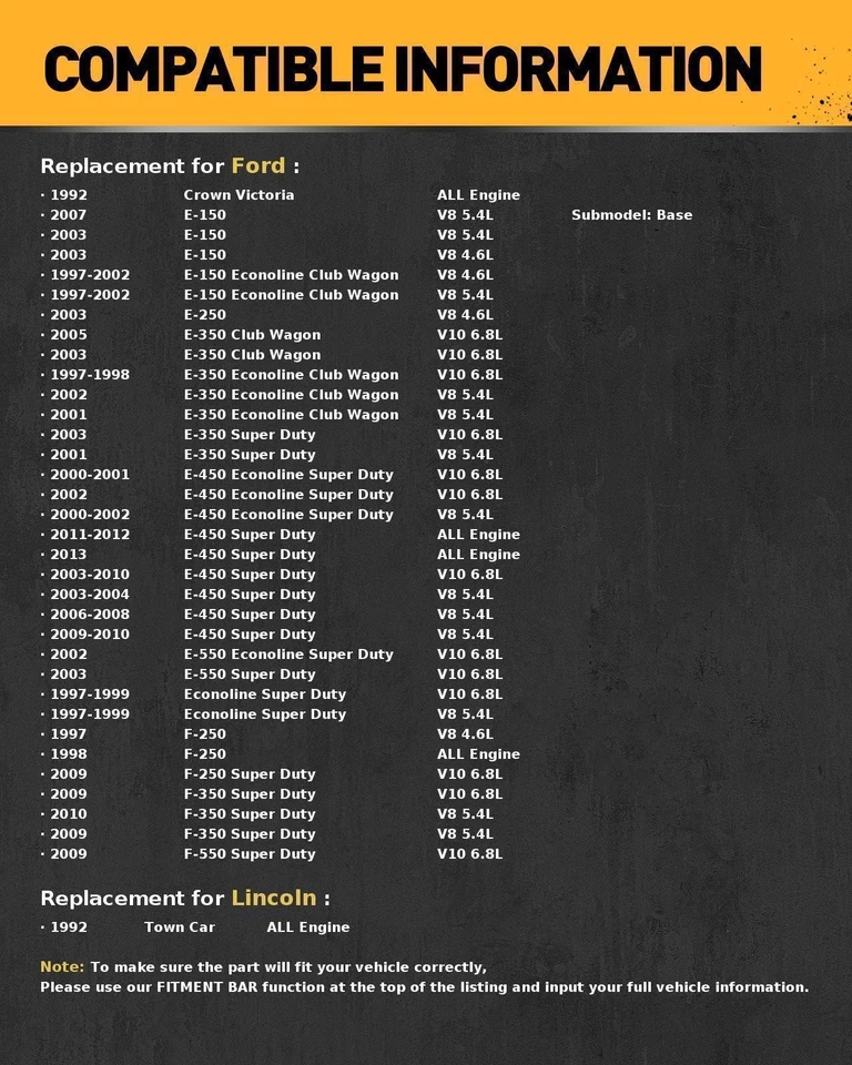 Starter For Ford E-350 Super Duty 2004 2005 2006 2007 2008-2010 V10 6.8L 3267N - Изображение 2 из 4