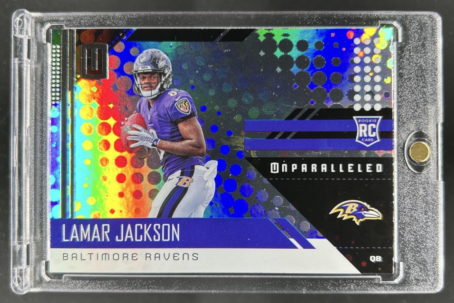 2018 Panini Unparalleled Lamar Jackson RC Rookie #209 Ravens