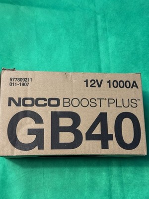 NOCO Boost Plus GB40 1000A 12V Lithium Jump Starter Car Battery Booster Pack