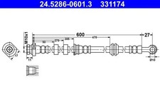 Flexible de frein Peugeot 4008