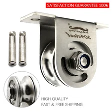 U Groove Swivel Pulley 304 Stainless Steel Duplex Bearing Pulley For Rope Cable