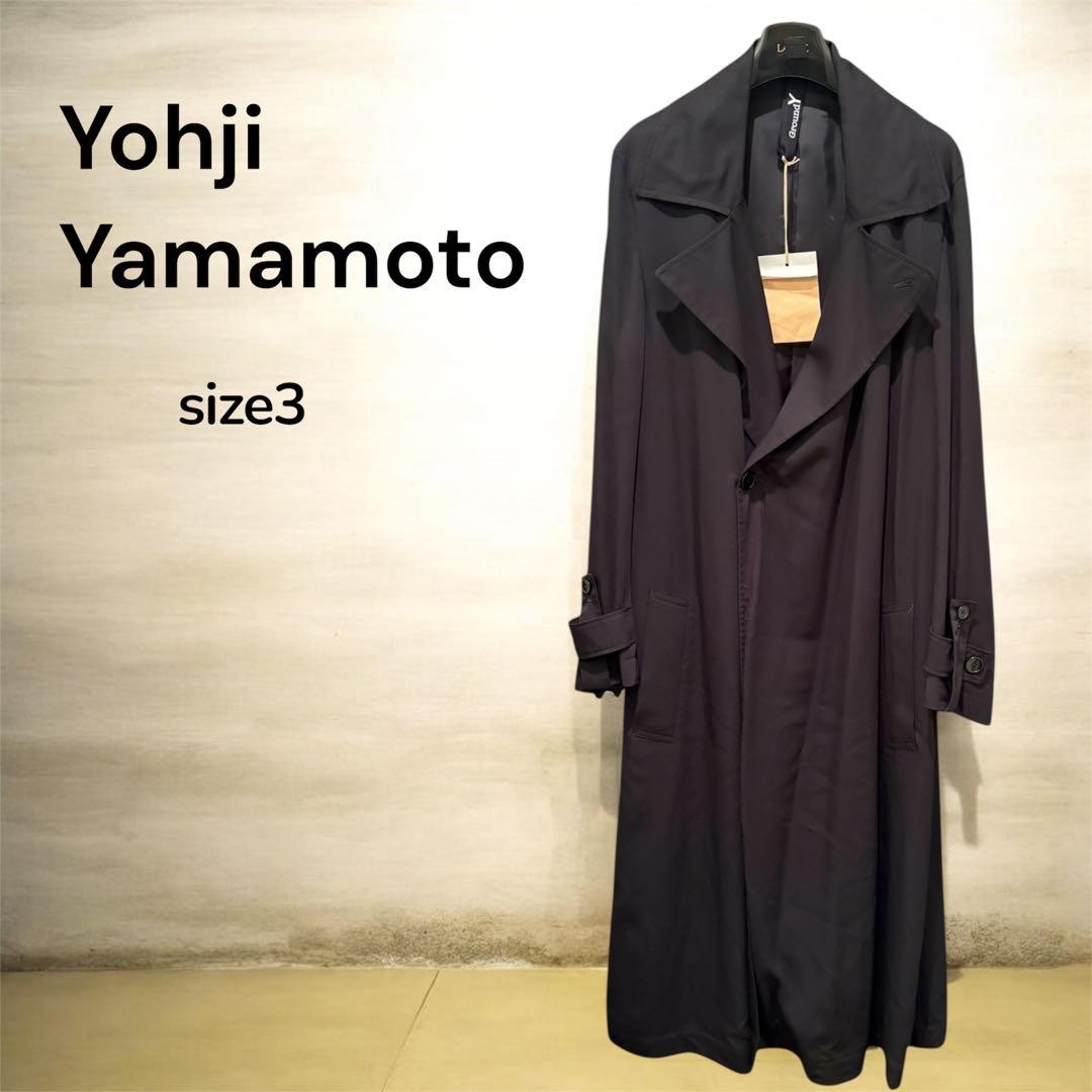 USED [RARE] YOHJI YAMAMOTO TRENCH COAT, BLACK UNUSED | eBay