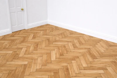 1:12 Scale Dolls House Miniature – Light Herringbone Parquet Flooring Sheets x2 - Image 1 of 3