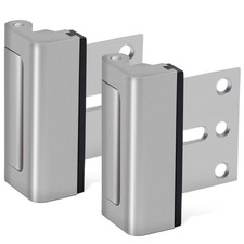 Home Security Door Lock Reinforcement Door Latch for Extra Safety 2Pk