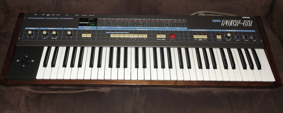Korg Poly-61 Synthesizer Replacement Solid Walnut Chassis / Body