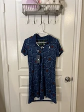 William Murray Golf Dress Women's Size:S, Blue Floral Printed