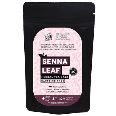 The Tea Trove Senna Leaf Tea Bags - 40 Tea Bags