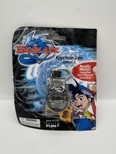 Basic Fun 2002 Beyblade Keychain Top WYBORG 1199 BLACK NIP READ 
