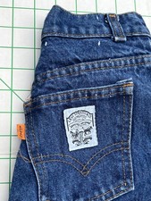 70  s Levi's Vintage Orange Tab Denim Blue Jeans - 22/29