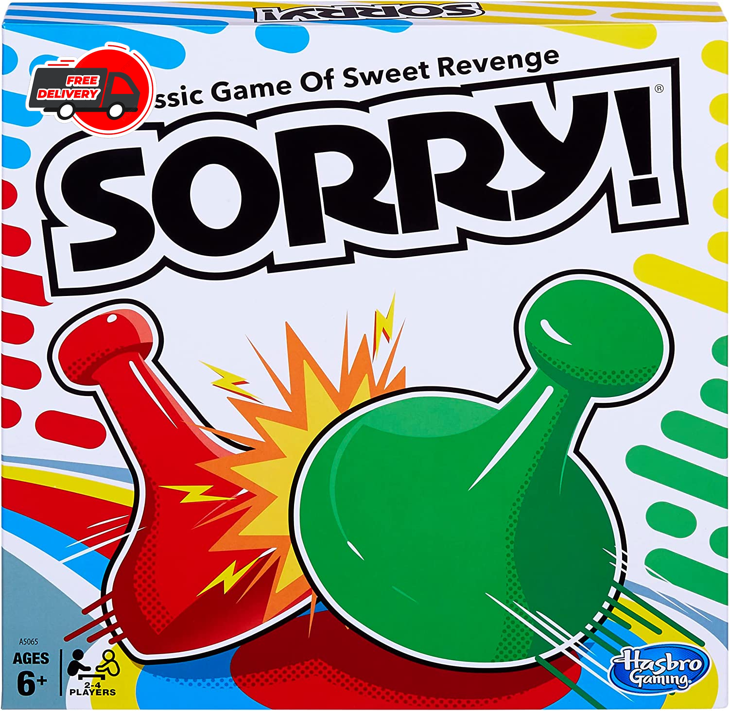 Sorry! Board Game for Kids Ages 6 and Up; Classic Hasbro Board Game; Each Player