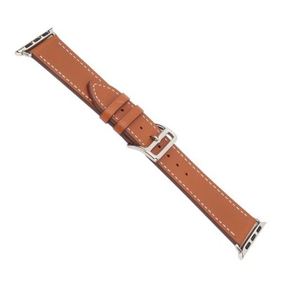 (Brown)AKLOSIPY Premium Leder Smartwatch -Gurt Für Die Serie SE -8 Band Mit