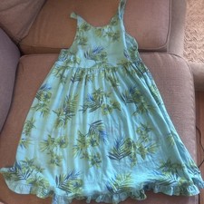 Fresh Produce Kids Girls Size Xl Palm Dress Summer Ruffle Made In USA